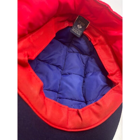 Vintage Columbia Winter Hat Cap Size M Red Lined Ear Flaps Snow Ski Made USA - Picture 7 of 10